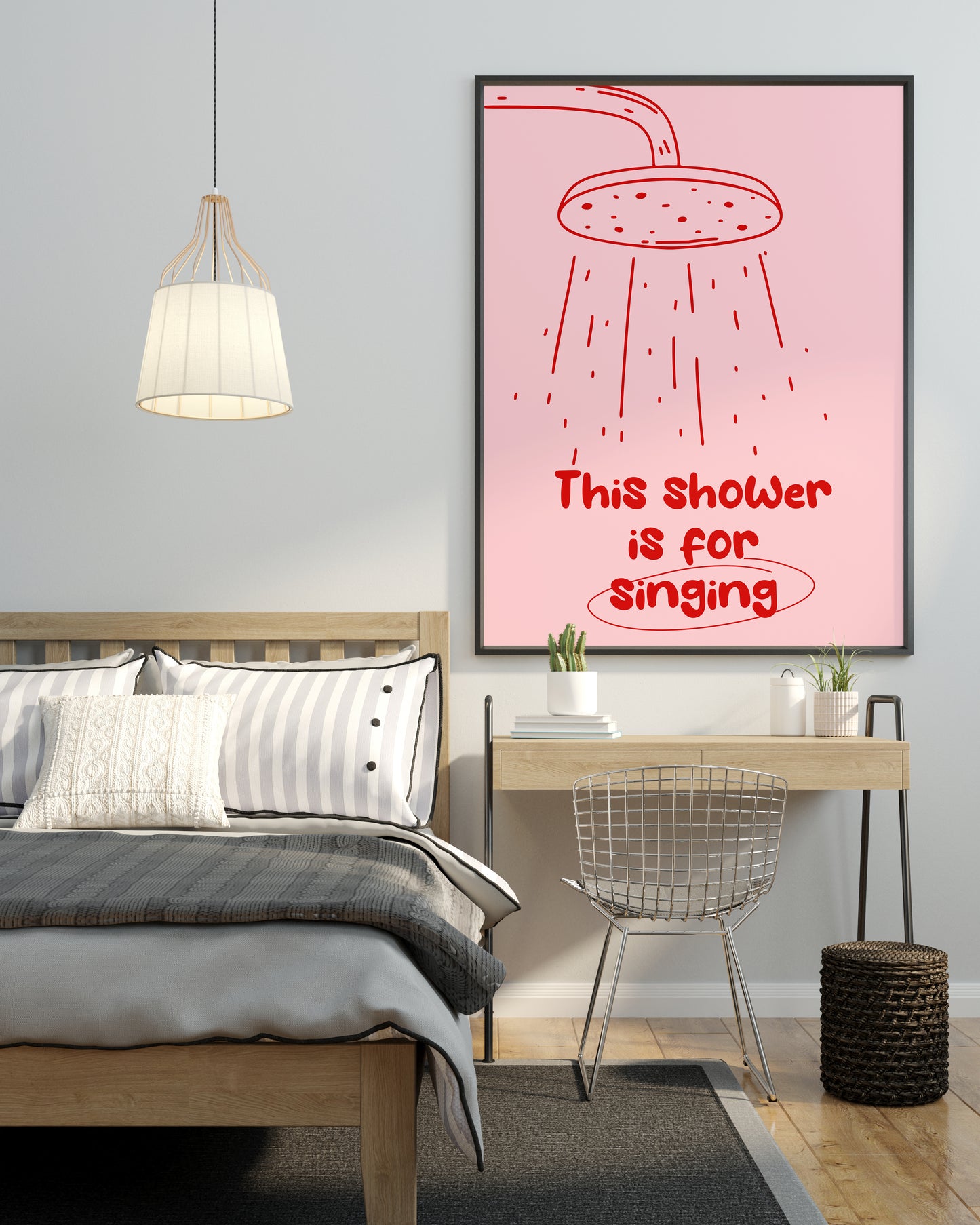 THIS SHOWER IS FOR SINGING-PINK