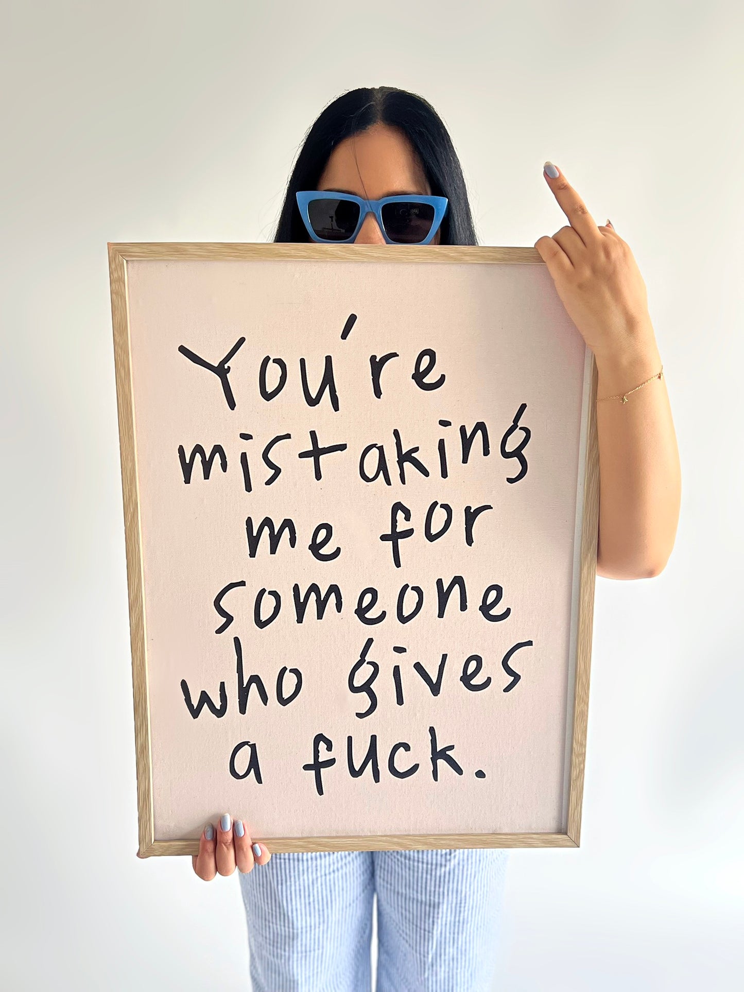 YOU ARE MISTAKING ME