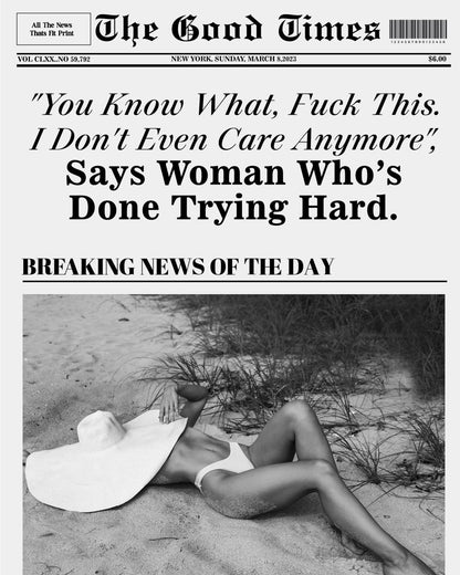 DONE TRYING HARD