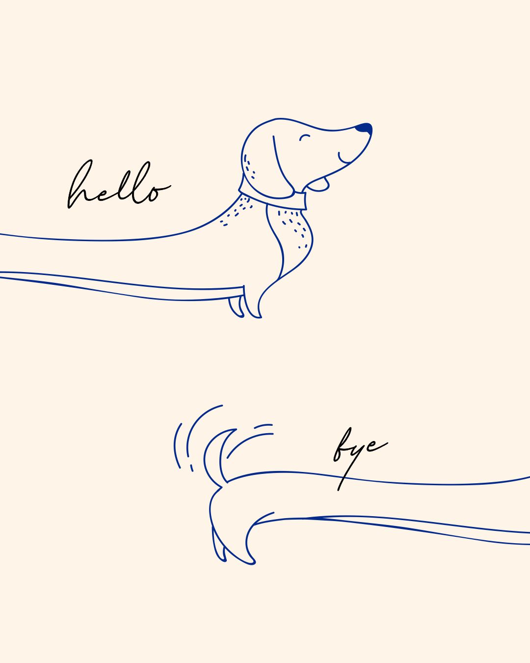 HELLO/BYE-SAID, THE DOG