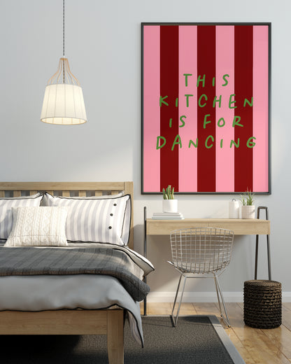 THIS KITCHEN IS FOR DANCING-STRIPES